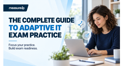 IT certification candidate using adaptive exam practice to focus preparation and build exam readiness.