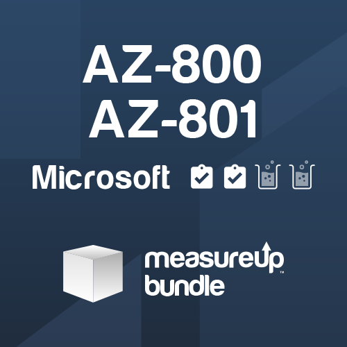 Bundle AZ-800 + AZ-801: Windows Server Hybrid Administrator Associate (Practice Tests + Virtual Labs)