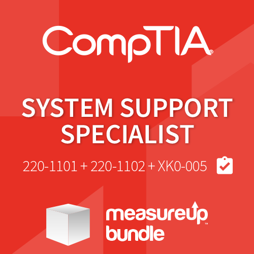 Bundle CompTIA Systems Support Specialist (220-1101 + 220-1102 + XK0-005)