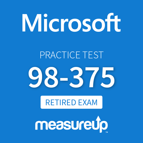 microsoft 98-375 practice test