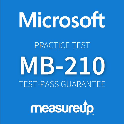 MeasureUp Practice Test MB-210 Microsoft Dynamics 365 Sales