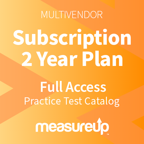 MeasureUP Subscription 2 year Plan