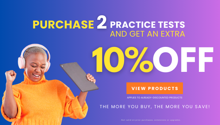 10% Extra Off purchasing 2 Practice Tests