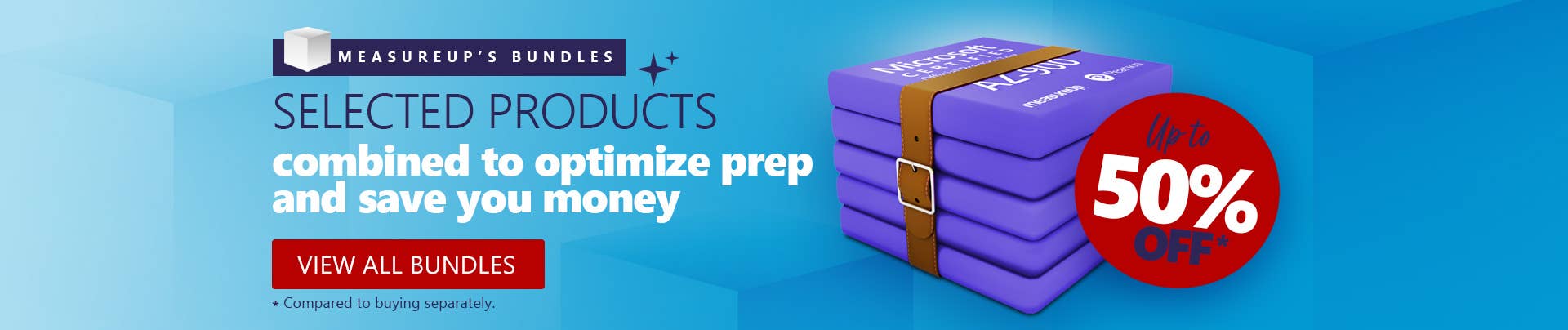 Up to 50% Off on Bundles at MeasureUp