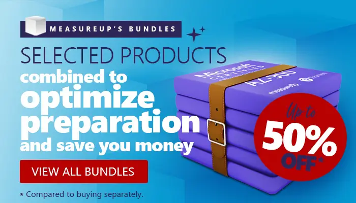 Up to 50% Off on Bundles at MeasureUp